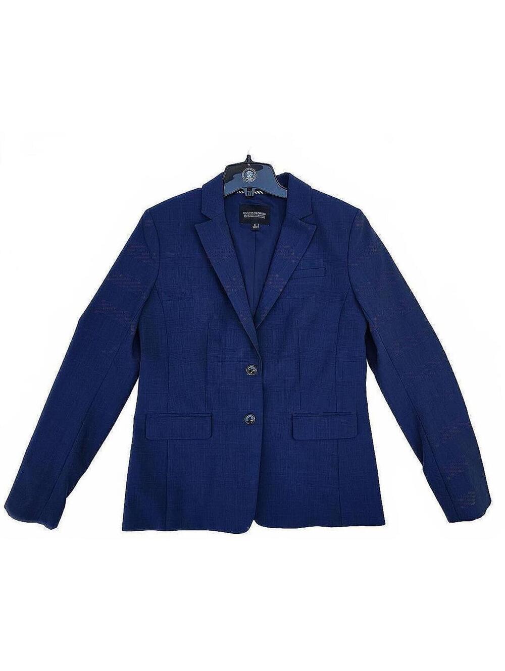 Banana Republic Long & Lean Blazer Navy Blue  Career Jacket Size 6